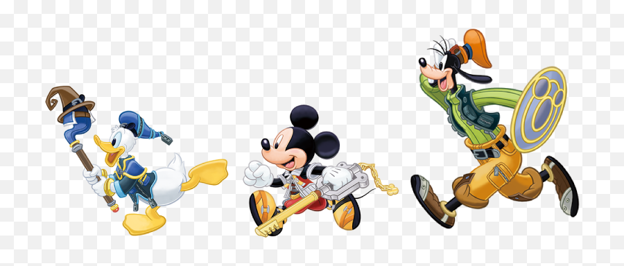 Kingdom Hearts Transparent Background - Kingdom Hearts Donald Goofy Png,Kingdom Hearts Png