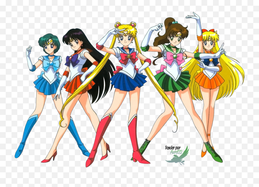 Sailor Moon Transparent Png - All Sailor Moon Girls,Moon Transparent Background