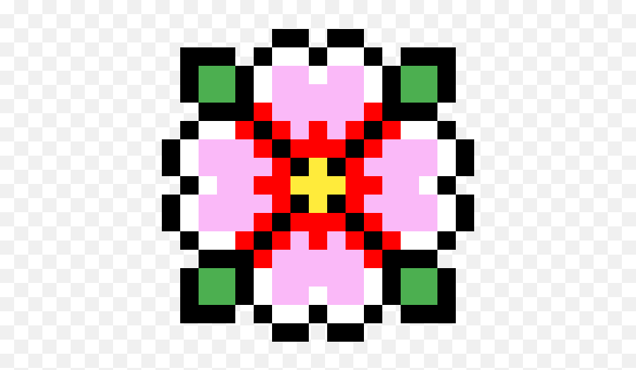 Download Hd Tropical Flower - Simple Flower Pixel Art Simple Flower Pixel Art Png,Simple Flower Png