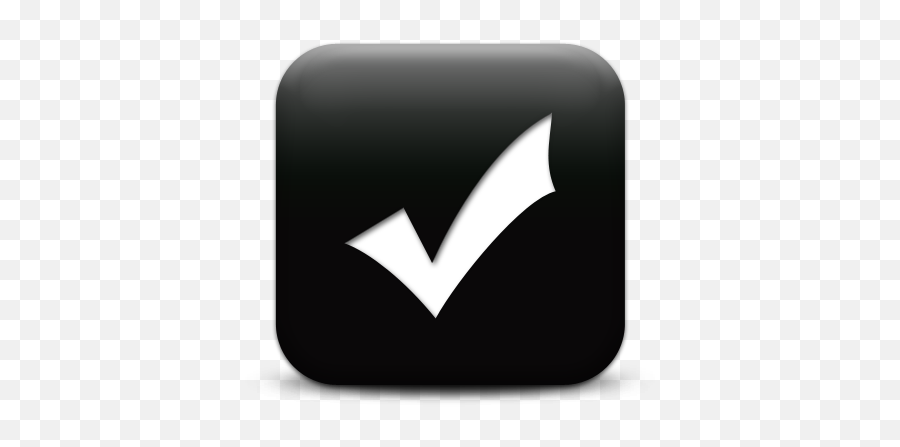 Heavy Check Mark Icon - Tick Symbol With Black Background Png,Check Mark Icon Transparent Background