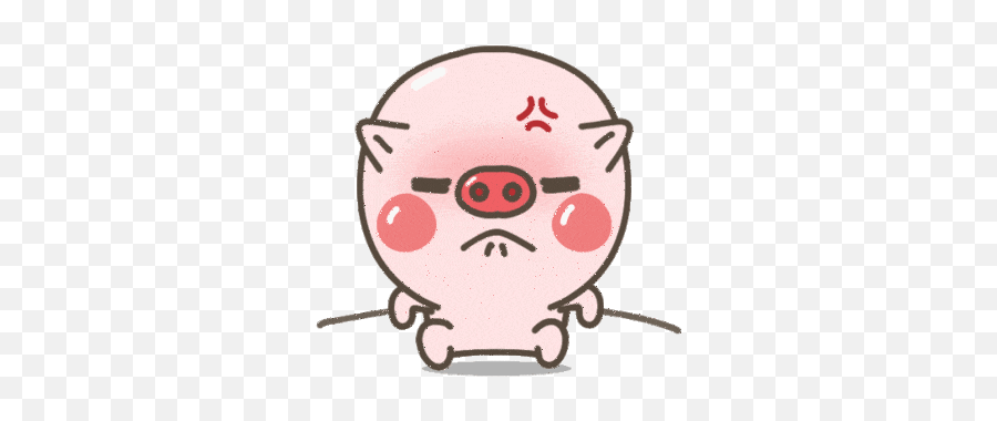 Tick Off High Temper Sticker - Tick Off High Temper Huff Angry Pig Rosa Gif Png,Hillary Duff Icon