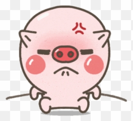 Tick Off High Temper Sticker - off temper Huff Angry Pig Rosa Gif png