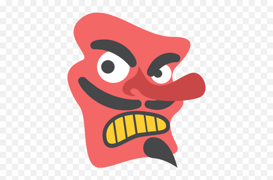 Japanese Emoji - Tengu Png,Japanese Angry Icon