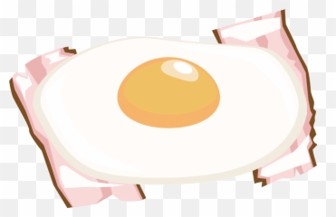 Bacon And Eggs Clipart Free Download Transparent Png - Fried