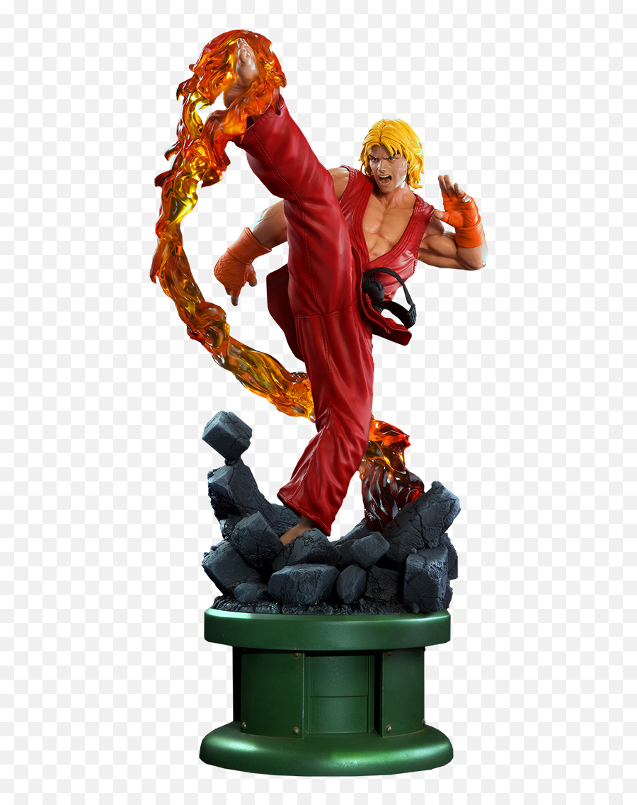 Pop Culture Shock Street Fighter 5 Ken Wdragon Flame Ultra Statue U2014 Infinity U0026 Beyond - Action Figures Collectibles Walking Dead U0026 More Png,Street Fighter Png