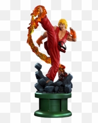 Pop Culture Shock Street Fighter 5 Ken Wdragon Flame Ultra Statue U2014 Infinity U0026 Beyond - Action Figures Collectibles Walking Dead U0026 More Png,Street Fighter Png