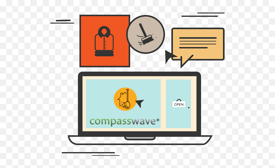 Compass Wave Estimation And Lead Generation For Modern - Scheduling Software For Cleaning Businesses Png,Request Demo Icon