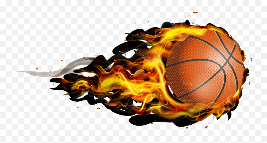 Wallpaper Desktop Computer Graphics - Fire Basketball Fire Ball Logo Png,Basketball Ball Png