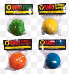 Jumbo Smoke Bombs 4 Assorted Colossal Colors - Black Cat Colored Firework png