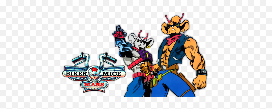 Download Hd Biker Mice From Mars Tv Show Image With Logo And - Biker Mice From Mars Logo Png,Mice Png