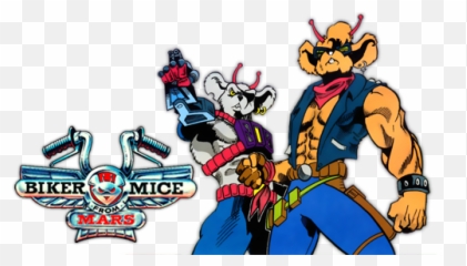 Download Hd Biker Mice From Mars Tv Show Image With Logo And - Biker Mice From Mars Logo Png,Mice Png