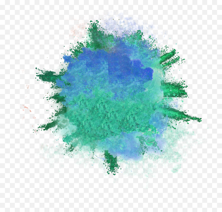 The Color Run Clip Art - Green Blue Color Splash Png Color Splash Png Transparent,Blue Splash Png