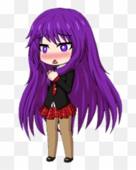 Yuri From Doki Literature Club Go Follow Me - Cartoon Png,Yuri Png
