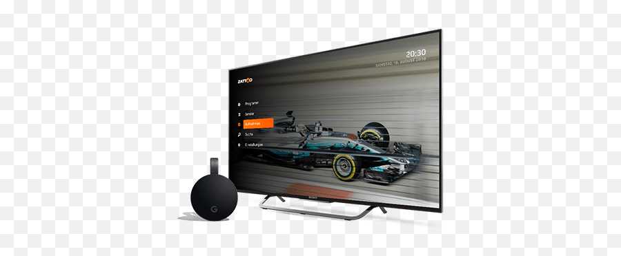 Live Tv With Google Chromecast And Zattoo - Ferrari Tr Png,Chromecast Png