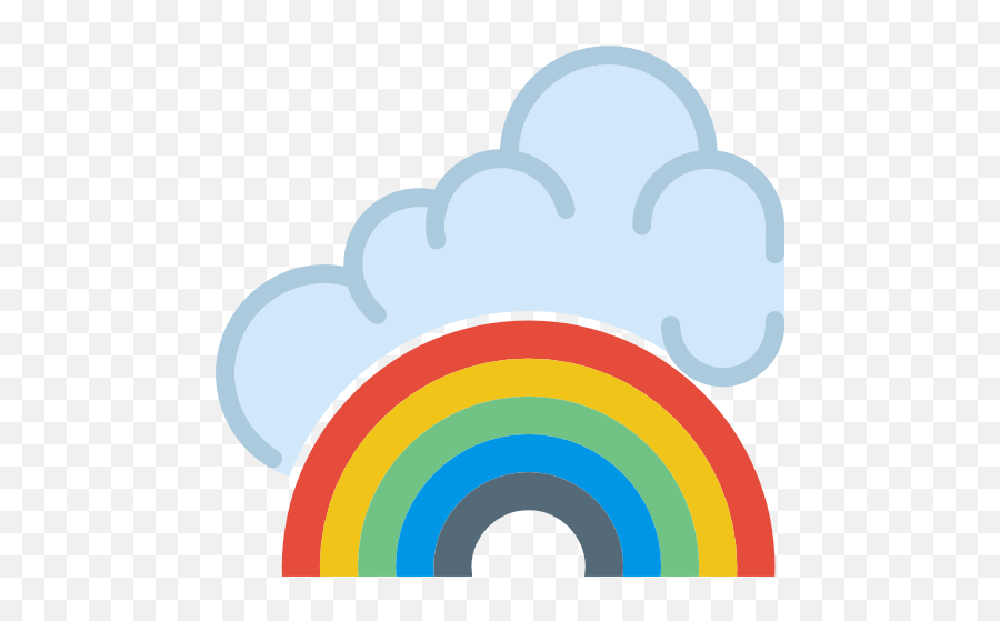 Rainbow Icon - Concave Lines Png,Rainbow Emoji Png