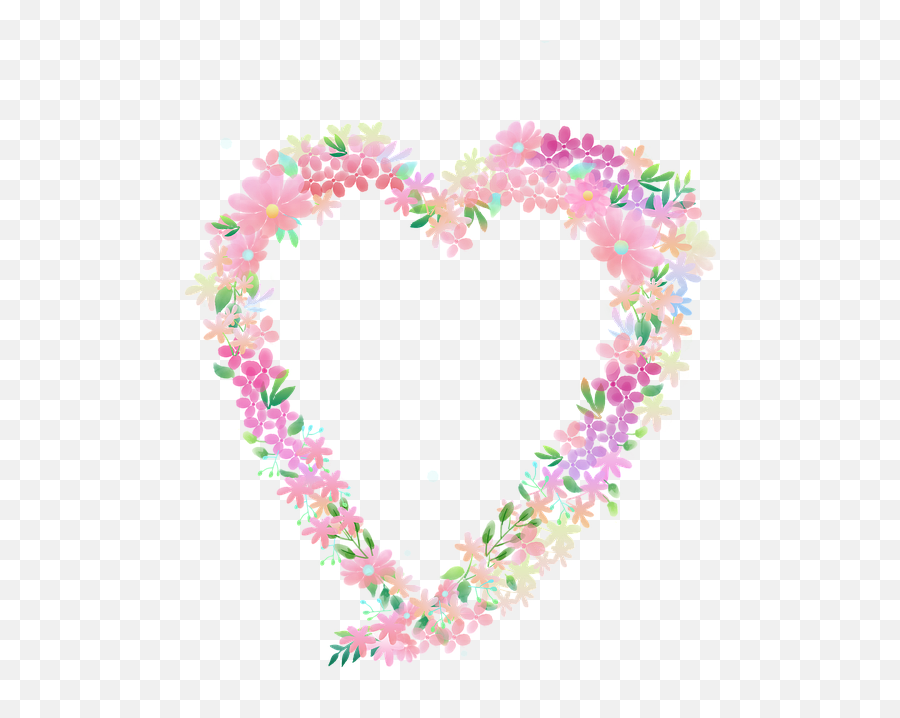 Heart Pink Flowers - Free Image On Pixabay Heart Png,Heart Images Png
