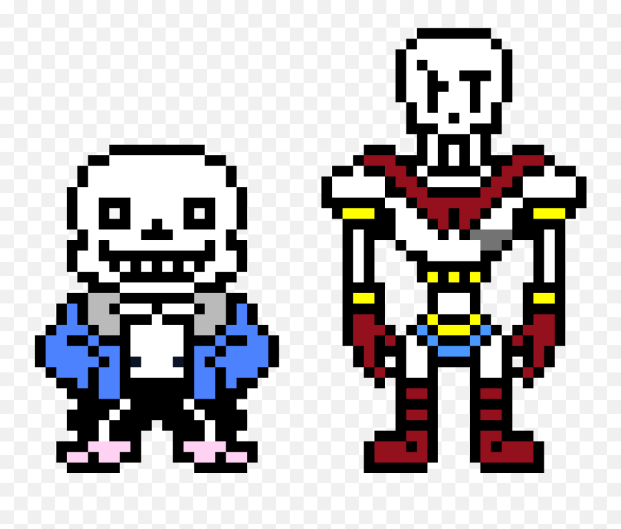 Sans And Papyrus - Pixel Art Sans Undertale Png,Sans Undertale Png