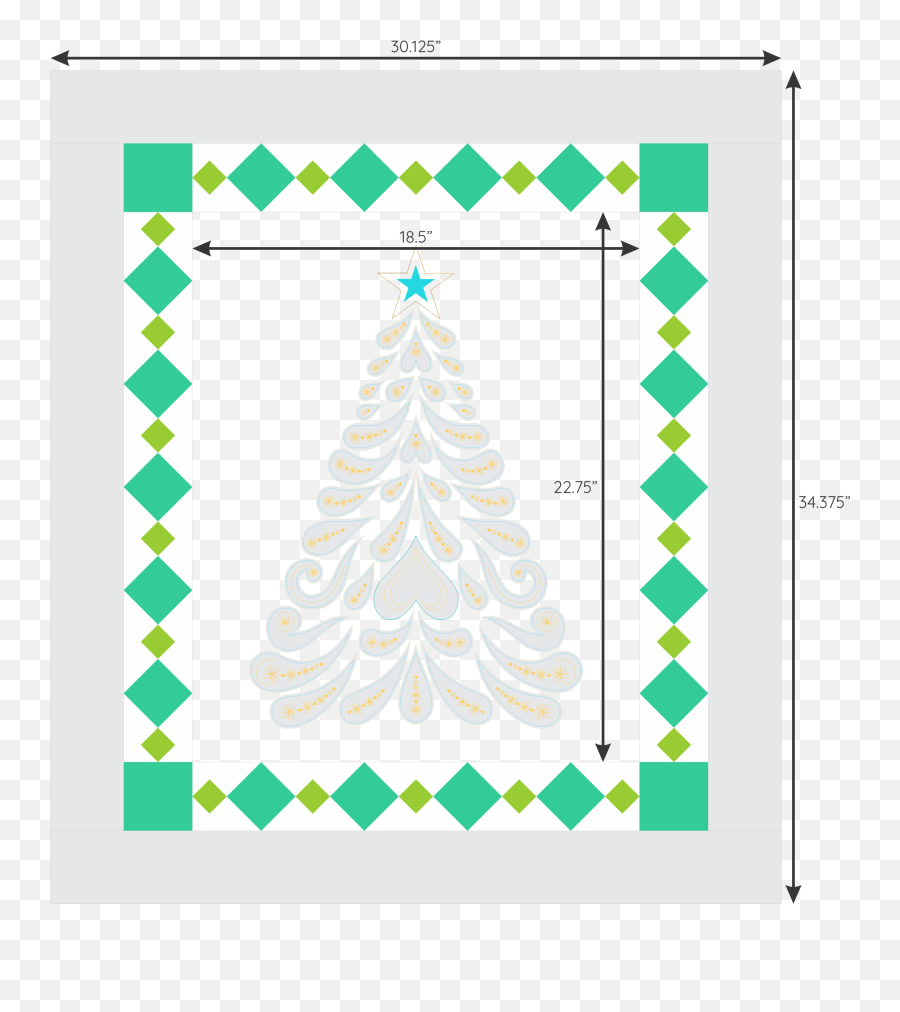 Png How To Make A Diamond Border - Christmas Tree,Diamond Border Png