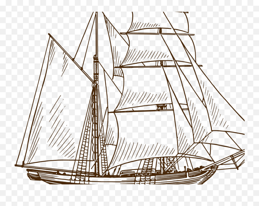 Sail Boat Png Svg Clip Art For Web - Easy Ship Pencil Drawing,Sail Boat Png