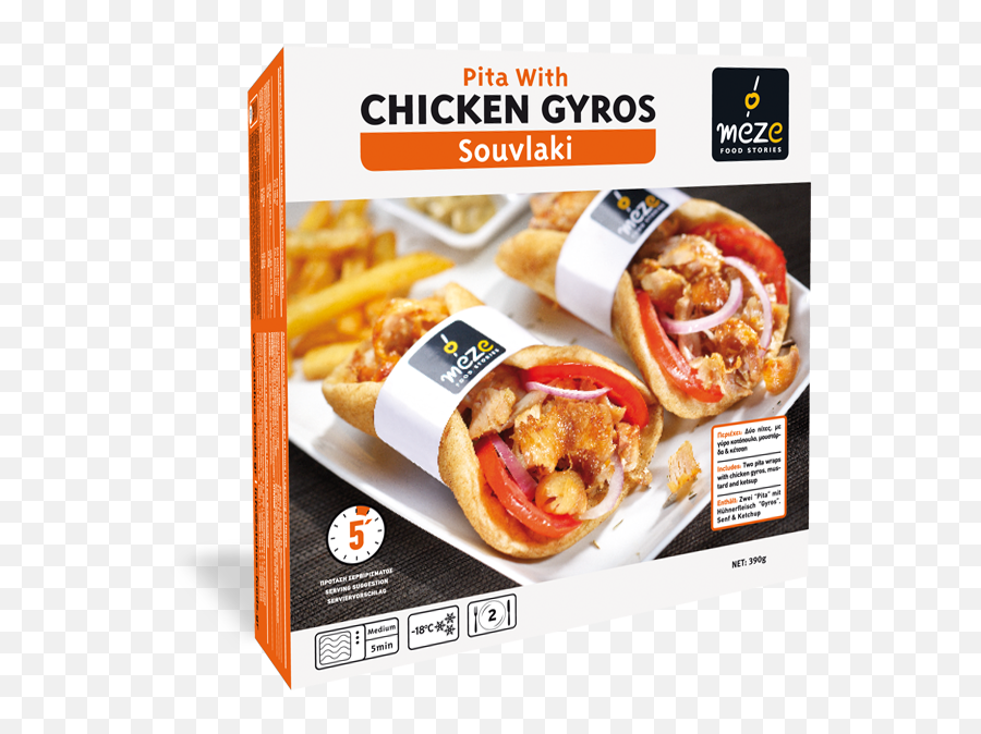 Pita Chicken Gyros - Meze Food Stories Gyro Png,Gyro Png
