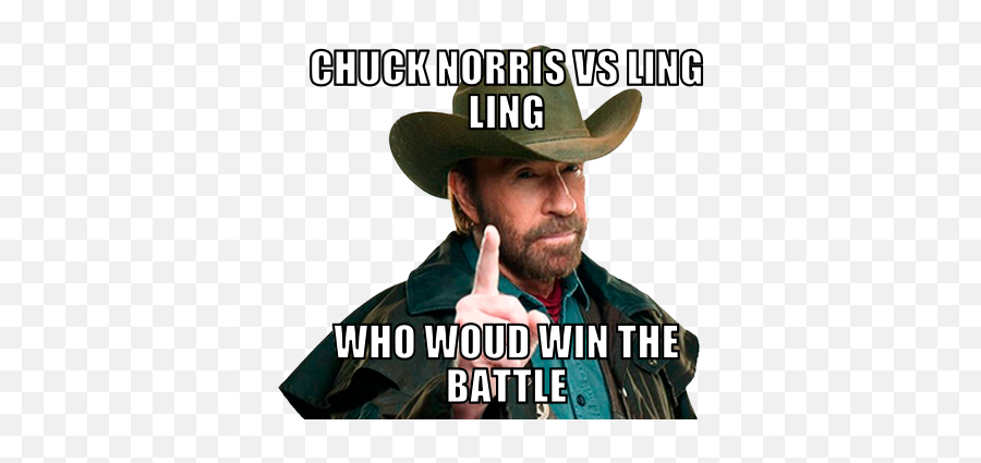 Chuck Norris Vs Ling Who Would Win Lingling40hrs - Don T Worry We Re Png,Chuck Norris Png