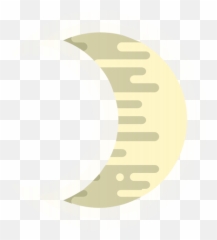Crescent Moon Icon - Circle png