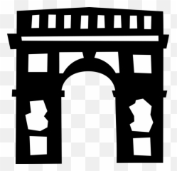 Arc De Triomphe Royalty Free Vector - Png