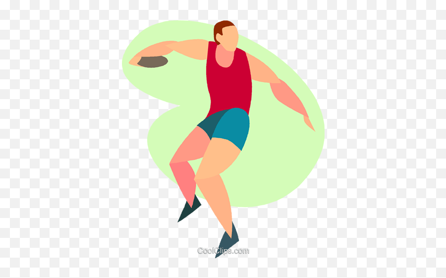 Throwing A Discus Royalty Free Vector - Discus Throw Clipart Png,Throw Png