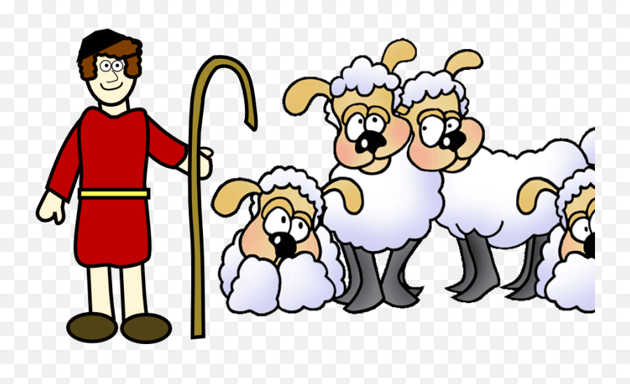 Sheep Clipart Shepherd T 1687371 - Png Sheep And Shepherd Clipart,Sheep Transparent