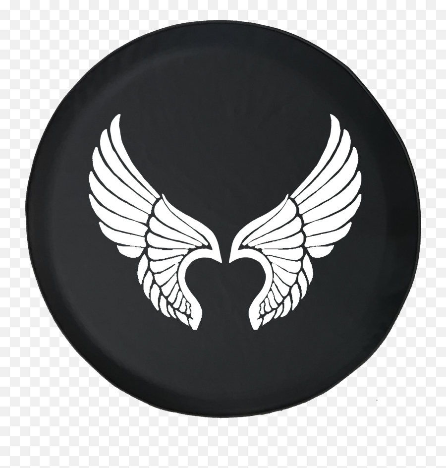 Jeep Liberty Tire Cover With Angel Wings Pro - Automotive Decal Png,Angel Wing Logo