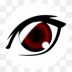 Anime Girl Eyes Png - Red Transparent