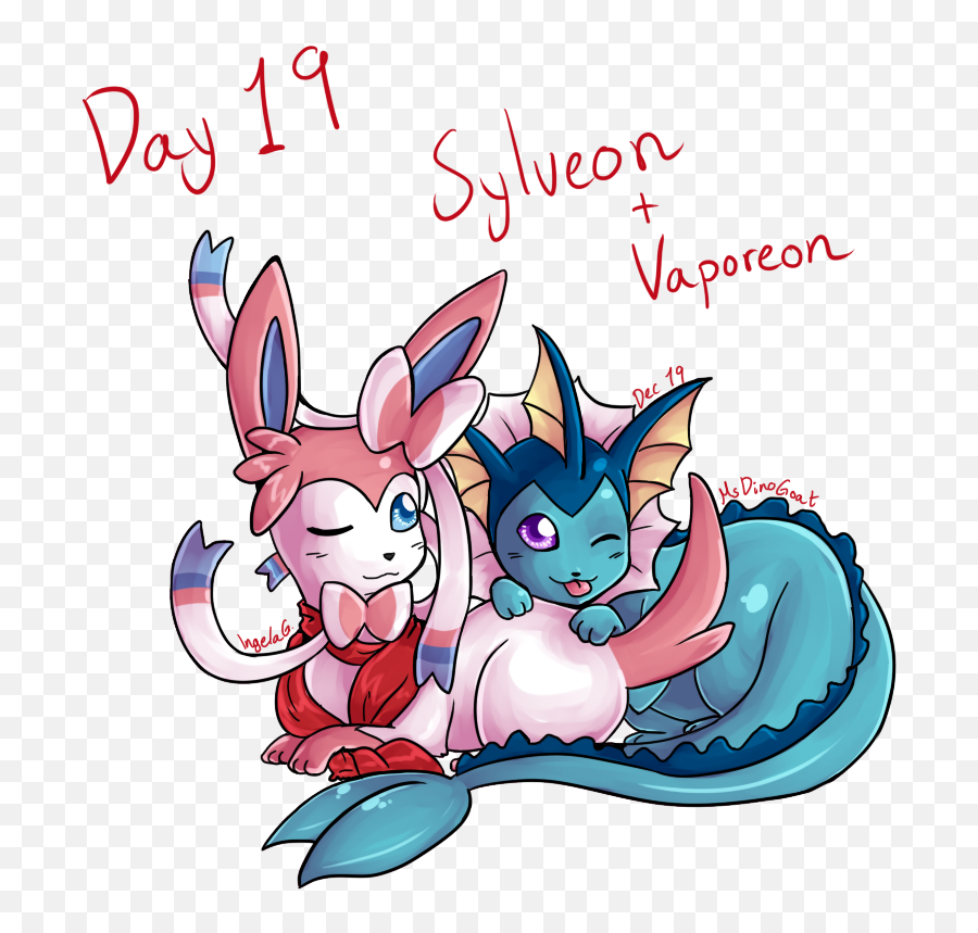 Pokemon Sylveon And Vaporeon Png Image