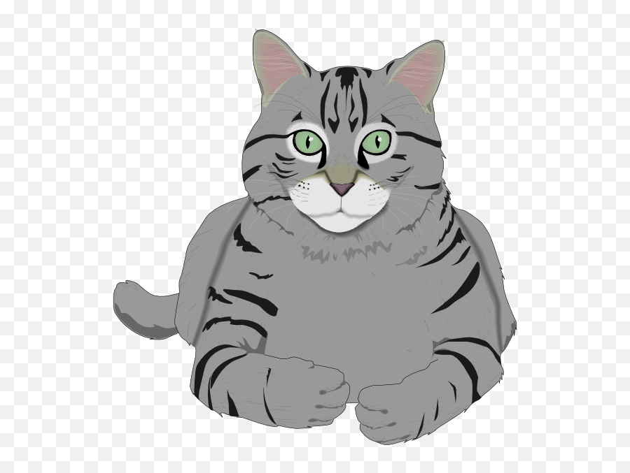 Stock Transparent Png Files - Gray Tabby Cat Clipart,Cat Clipart Transparent