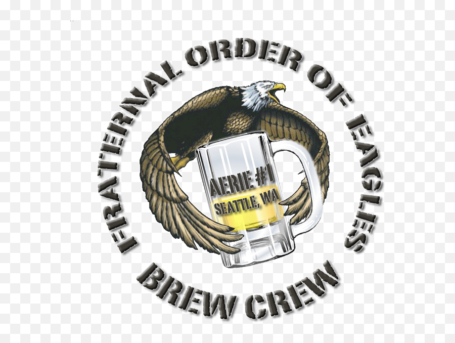 Brew Crew - Pint Glass Png,Fraternal Order Of Eagles Logo