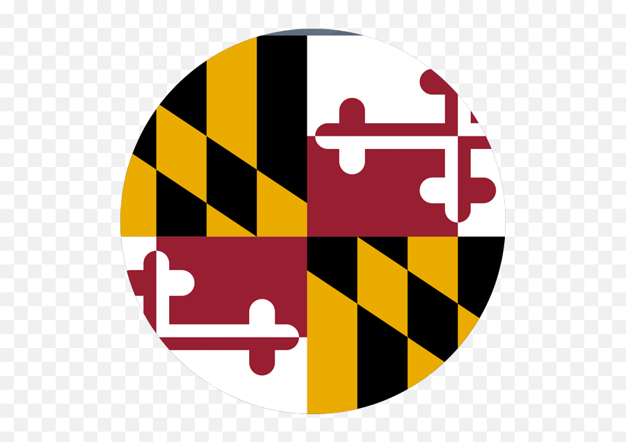 Dot Md Flag - Maryland State Flag Png,American Flag Circle Png