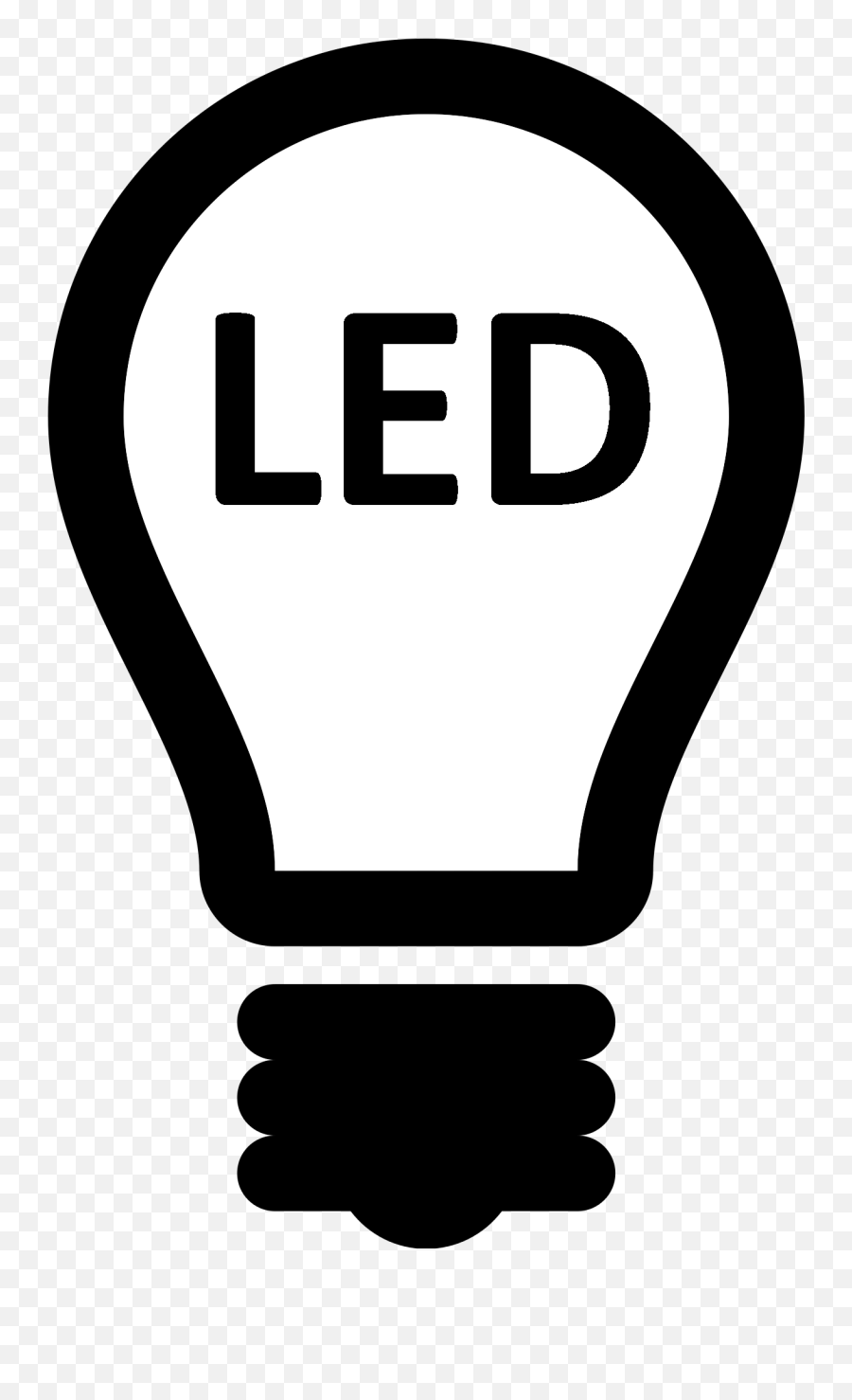 Led Light Bulb - Led Bulb Png Logo,Light Bulbs Png