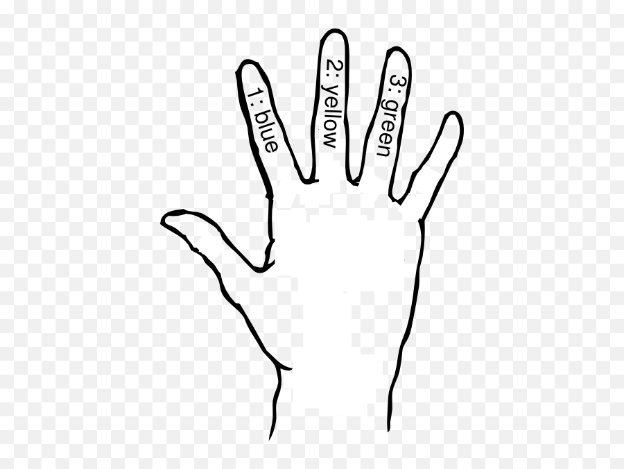 hand outline clip art