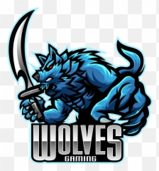 Wolves Jersey Logo - Black Silver Football Jersey Apparel Esport Wolf Mascot Logo Png,Blue Wolf Logo