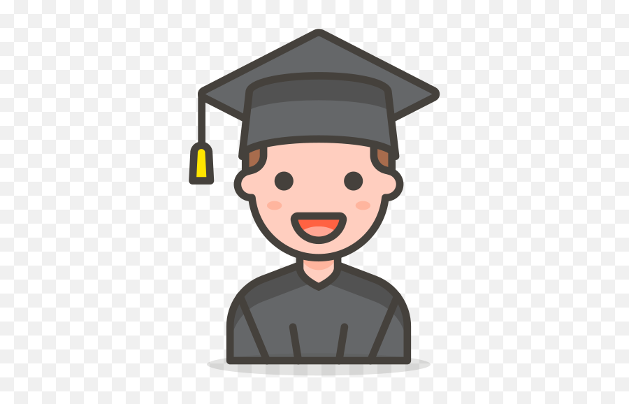 Man Student Free Icon Of 780 Vector Emoji - Emoticon Graduation Png,Graduate Icon Vector