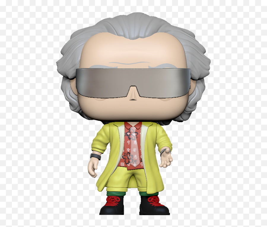 Funko Pop Back To The Future Part Ii - Dr Emmett Brown Png,Cartoon Sunglasses Png