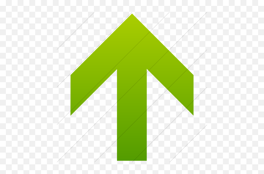 Simple Green Gradient Aiga Up Arrow Icon - Zielona Strzaka W Gór Png,Green Up Arrow Icon