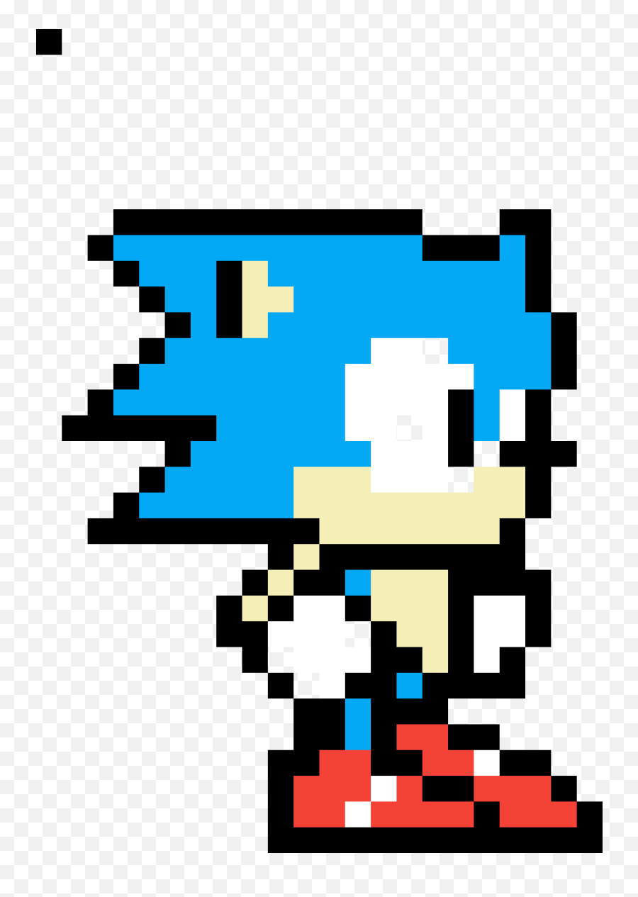Editing Classic Sonic - Free Online Pixel Art Drawing Tool Pixel Art Sonic Png,Classic Sonic Icon