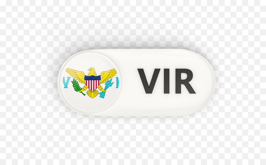 Round Button With Iso Code Illustration Of Flag Virgin - Virgin Islands Png,About Us Button Icon