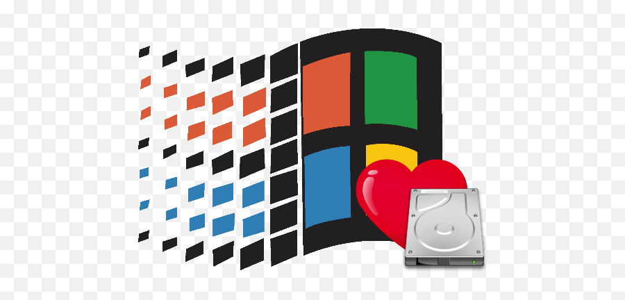 Operating System Revival Windows 9x 2tb Hard Drive Patch - Logo Of Windows 95 Png,Windows Drive Icon