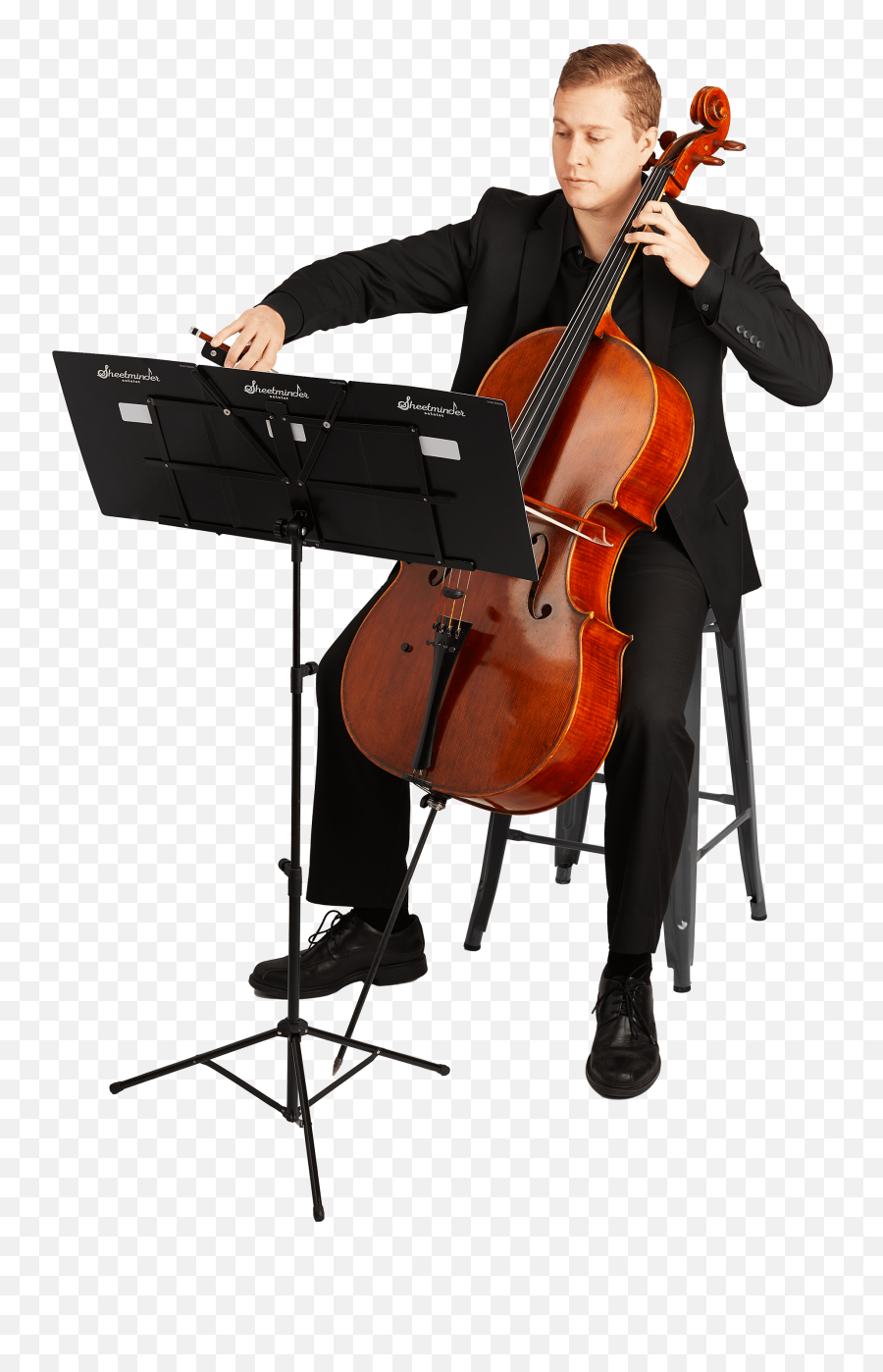 Sheetminder Organizer For Cello Pose Reference Human - Cello Player Cutout Png,Cello Icon