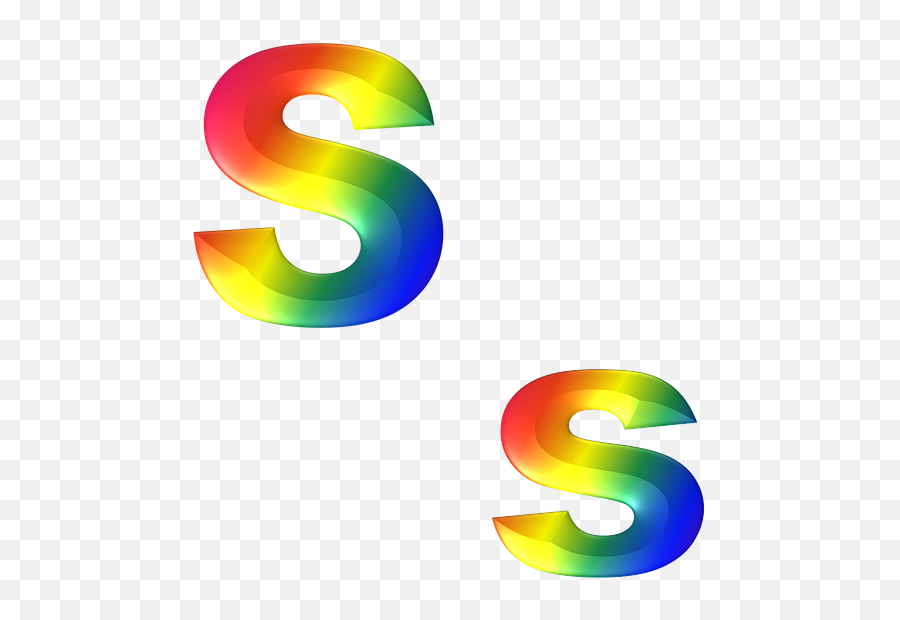 Letter S 3d - Rainbow Letter S Png,Alphabet Png