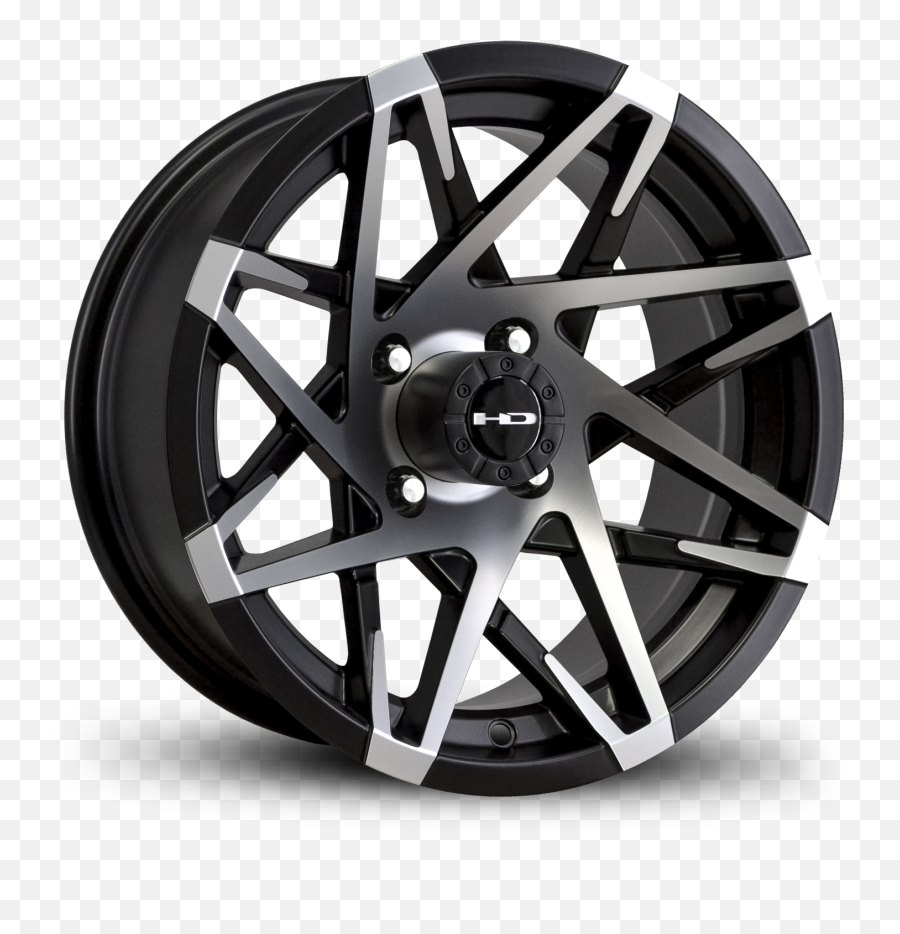Hd Golf Canyon Satin Black Machined - Offrode Wheels Concave Png,Icon Golf Carts