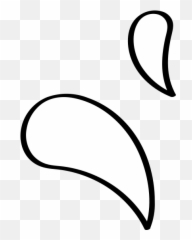 Drop Icon Clipart Illustrations U0026 Images In Png And Svg - Curved Water Outline
