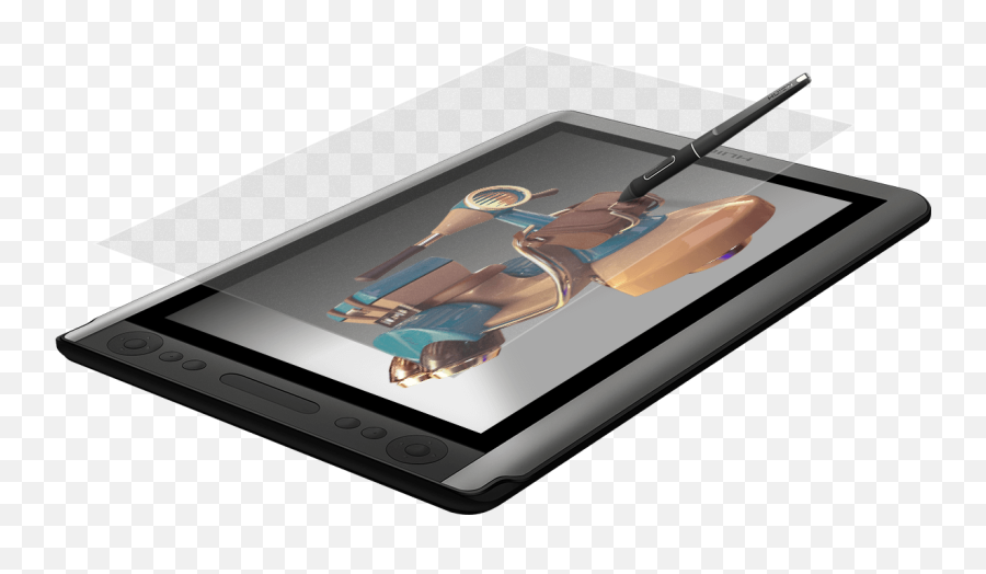 Kamvas 16 Graphic Drawing Tablet With Screen U0026 Pad - Tablet Computer Png,Fountain Pencomputer Icon