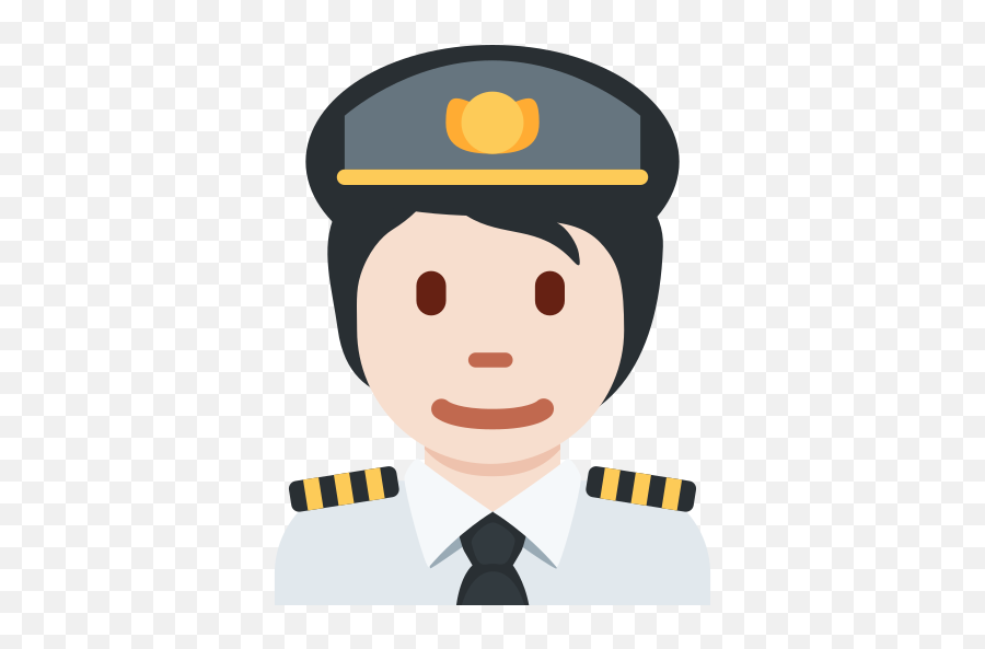 U200d Pilot Light Skin Tone Emoji Png Twitter Icon Hd